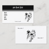 Cyclisme - Vélo 2 Carte de visite (Devant / Derrière)