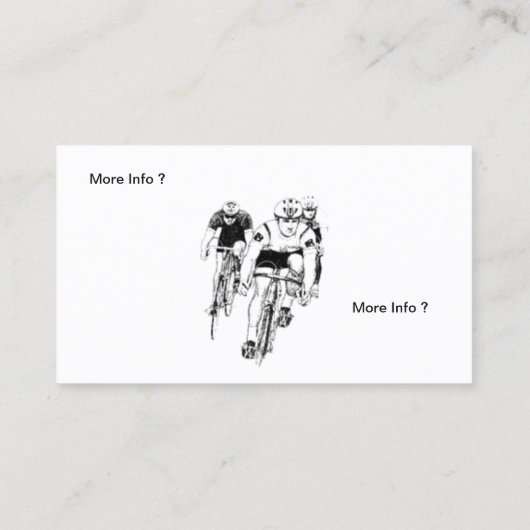 Cyclisme - Vélo 2 Carte de visite (Dos)