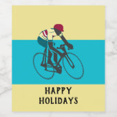 Cyclist #1 wijn etiket (Enkel label)