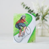 Cyclist - Kiss Goodbye Briefkaart (Staand voorkant)