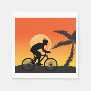Cyclist Napkin Servet