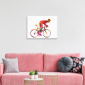 cyclist road bicycle canvas afdruk (Insitu (Woonkamer))