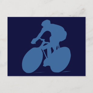 Cyclist Silhouette Briefkaarten