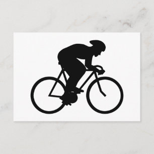 Cyclist Silhouette. RSVP Kaartje