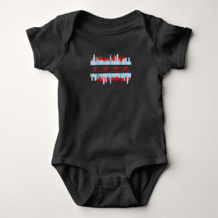 Cyclist van Chicago Flag Skyline Cycling Bicycle G Romper