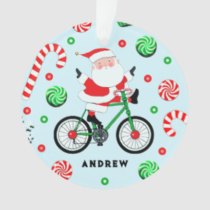 Cycliste Noël à vélo