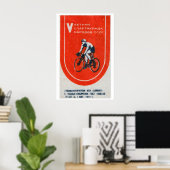 Cycliste Soviétique - Impression Boîte d'Allumette (Bureau à domicile)