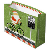 Cycliste Vacances Vacances Grand Cadeau Sac (Dos Angle)