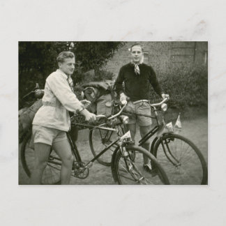 Cyclists  briefkaart foto