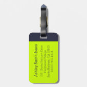 Cyclists die grafisch continu helder aangepast bag bagagelabel (Achterkant verticaal)