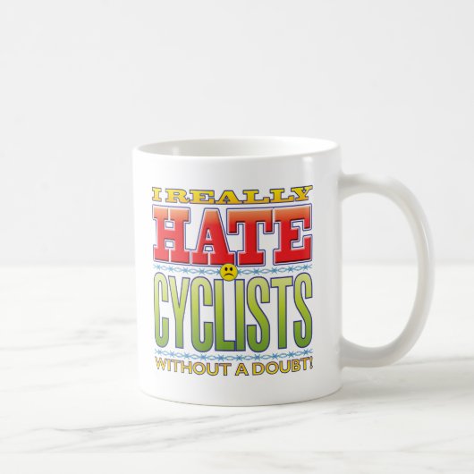 Cyclists Hate Face Koffiemok (Rechts)