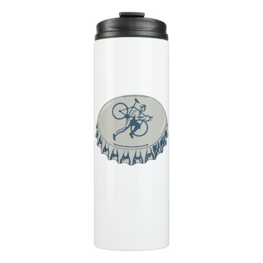 Cyclocross Beer Thermosbeker (Voorkant)