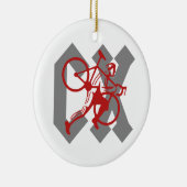 Cyclocross Keramisch Ornament (Rechts)