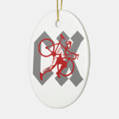 Cyclocross Keramisch Ornament (Links)