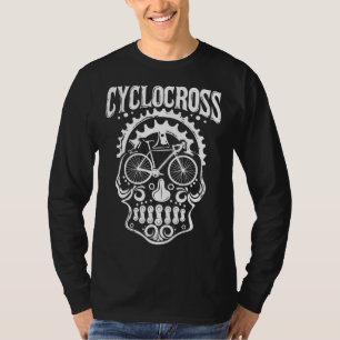 Cyclocross schedel racefiets fietser Biker T-shirt