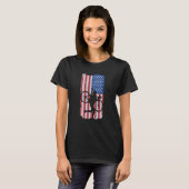 Cyclocross With American Flag T-shirt (Voorkant volledig)