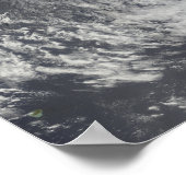 Cyclone Anja over de Zuid-Indische Oceaan Poster (Hoek)