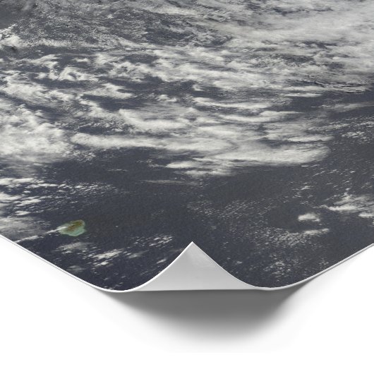 Cyclone Anja over de Zuid-Indische Oceaan Poster (Hoek)