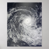 Cyclone Anja over de Zuid-Indische Oceaan Poster (Voorkant)