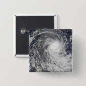 Cyclone Anja over de Zuid-Indische Oceaan Vierkante Button 5,1 Cm (Voorkant /achterkant)