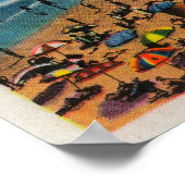 Cyclone Racer and Beach Crowds, Long Beach Poster (Hoek)