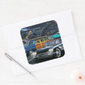 Cyclone Racer Vierkante Sticker (Envelop)