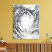 Cyclone Rene over het zuidelijke deel van de Still Canvas Afdruk (Insitu (Woonkamer))