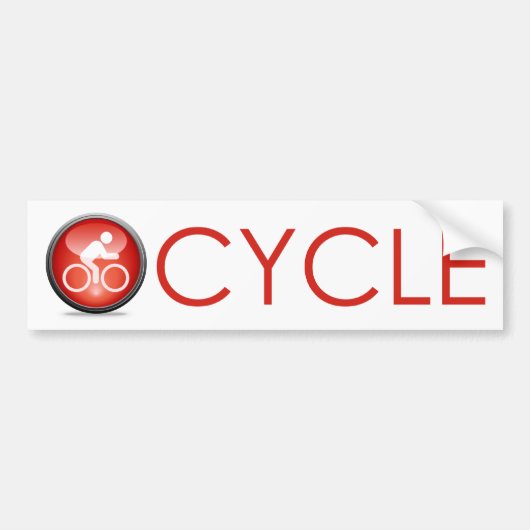 Cyclonpictogram Bumpersticker (Voorkant)