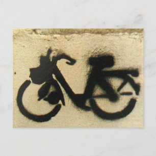 cycloomoteur graffiti briefkaart
