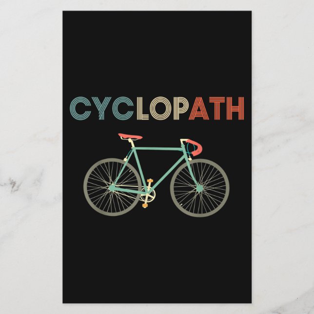 Cyclopath Funny Bicycle Cyclist Humor (Voorkant)