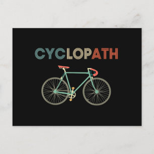 Cyclopath Funny Bicycle Cyclist Humor Briefkaart