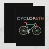 Cyclopath Funny Bicycle Cyclist Humor Kaart (Voorkant / Achterkant)