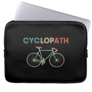 Cyclopath Funny Bicycle Cyclist Humor Laptop Sleeve