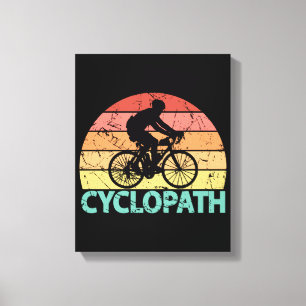Cyclopath Funny Cycling Canvas Afdruk