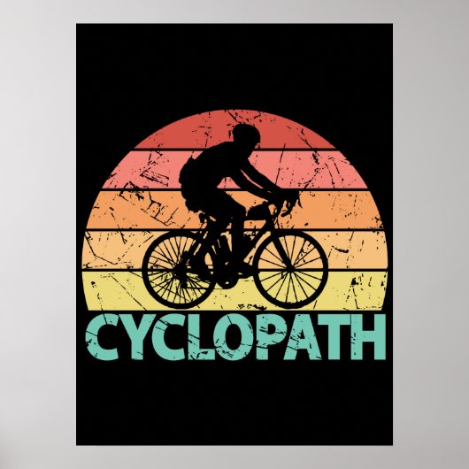 Cyclopath Funny Cycling Poster (Voorkant)