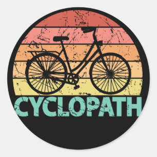 Cyclopath Funny Cycling Ronde Sticker