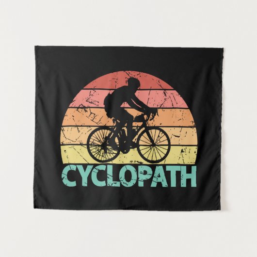 Cyclopath Funny Cycling Wandkleed (Voorkant (horizontaal))