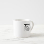 Cyclopath Funny Dictionary Definition Espresso Kop (Voorkant rechts)