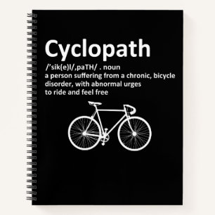 Cyclopath Funny Gift for Cyclists and Bikers Notitieboek