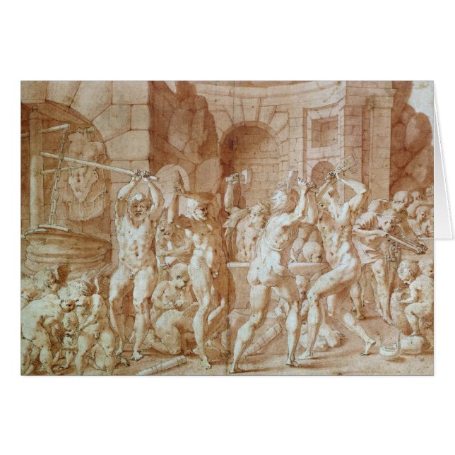 Cyclopes dans la forge de Vulcan (Devant horizontal)