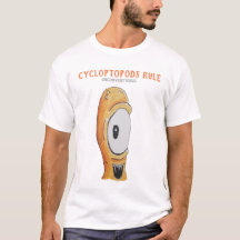 Cycloptopods Rule #2 - Witte T-shirt