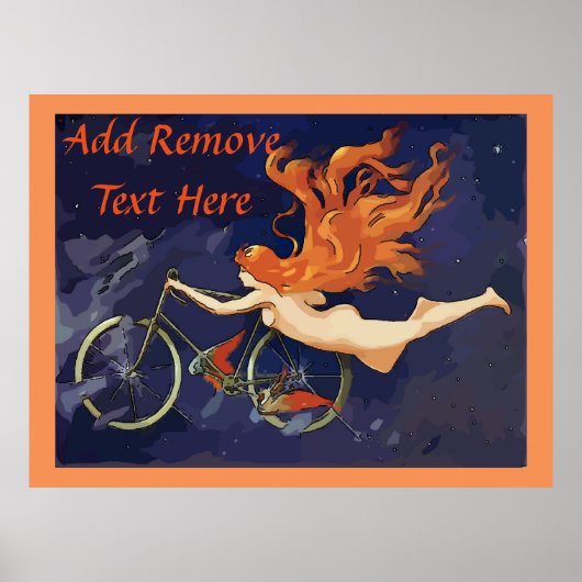 Cyclus Angel Tekst toevoegen Poster (Voorkant)