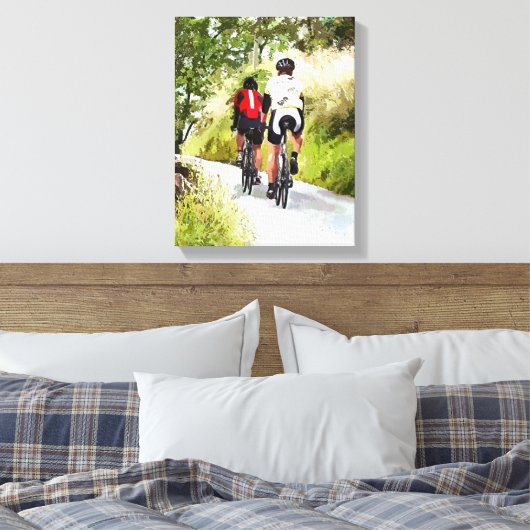 CYCLUS CANVAS AFDRUK (Insitu (Slaapkamer))
