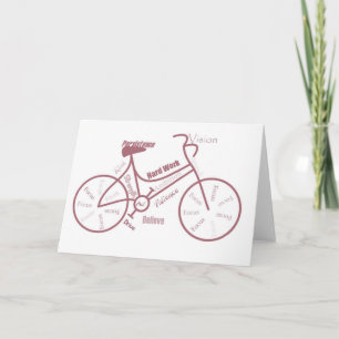 Cyclus, cyclus, bike, Motivatie woorden Kaart