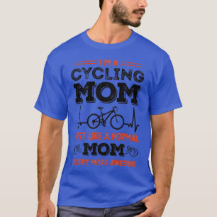 Cyclus Geweldige cyclus Cycling mam hartslag T-shirt