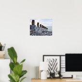 Cyclus op het strand poster (Thuiskantoor)