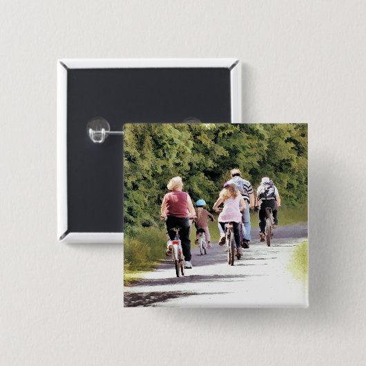 CYCLUS VIERKANTE BUTTON 5,1 CM (Voorkant /achterkant)