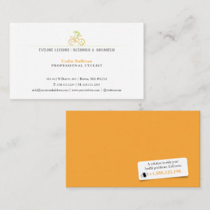 Cycluscoaching   Professionele fietser Visitekaartje