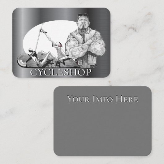 Cycluskaart Visitekaartje (Voorkant / Achterkant)