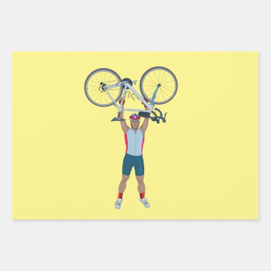 Cycluslijst Een fiets opheffen Inpakpapier Vel (Voorkant 2)